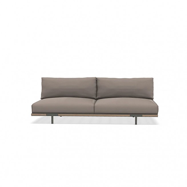 Canapea modulara centrala pentru terasa, Ethimo colectia Baia Rope